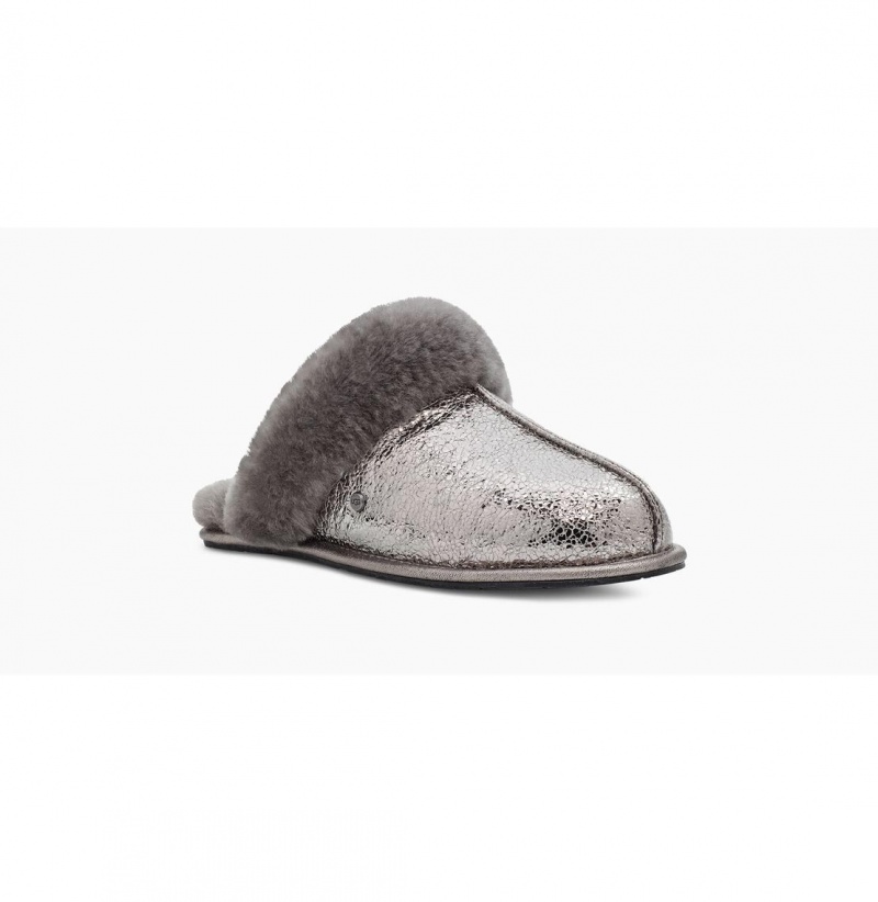 UGG Scuffette II Metallic Sparkle Papuce Damske Siva | SK-730CLDQYZ