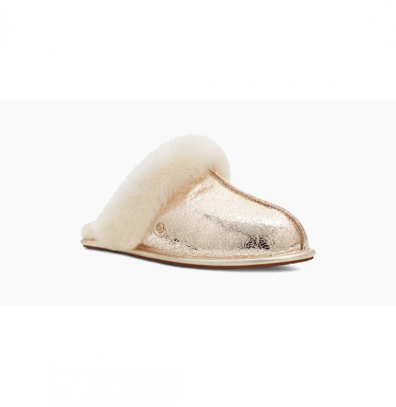 UGG Scuffette II Metallic Sparkle Papuce Damske Zlate | SK-617JQUSXK