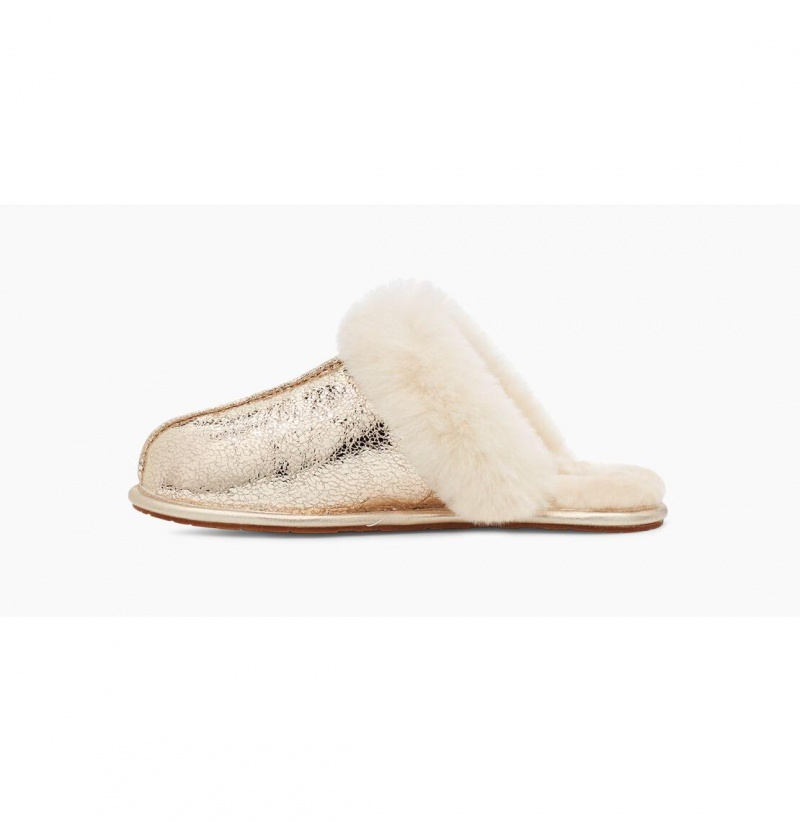 UGG Scuffette II Metallic Sparkle Papuce Damske Zlate | SK-617JQUSXK