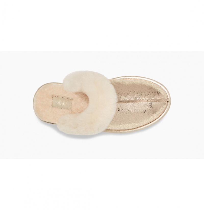 UGG Scuffette II Metallic Sparkle Papuce Damske Zlate | SK-617JQUSXK
