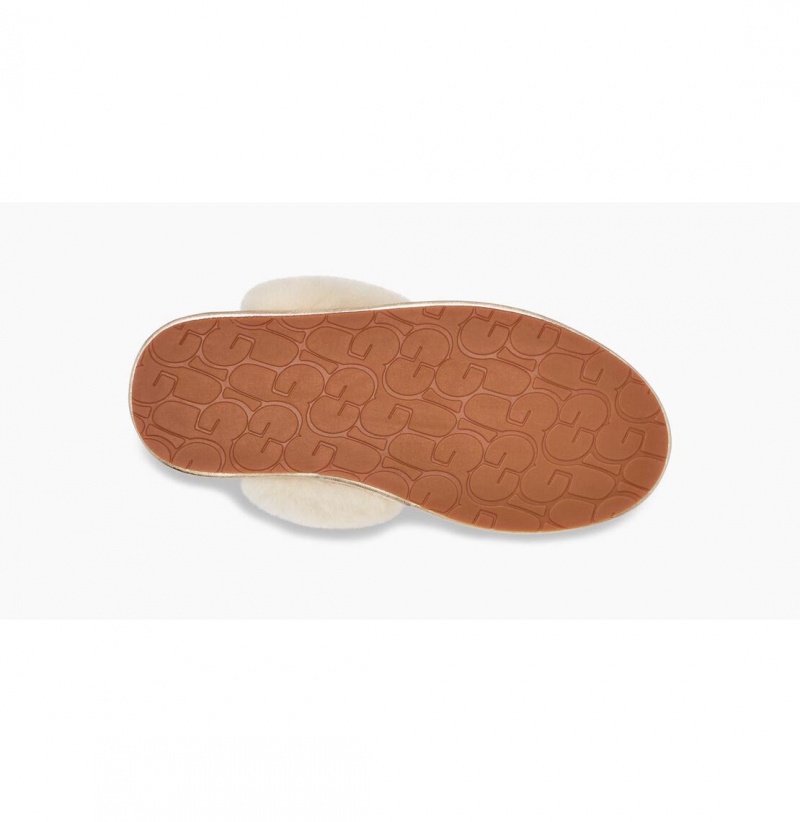 UGG Scuffette II Metallic Sparkle Papuce Damske Zlate | SK-617JQUSXK