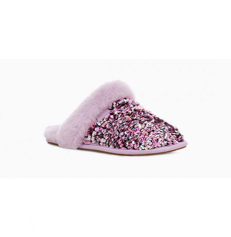 UGG Scuffette II Stellar Sequin Papuce Damske Ruzove Kvetinové | SK-137MOCXGI