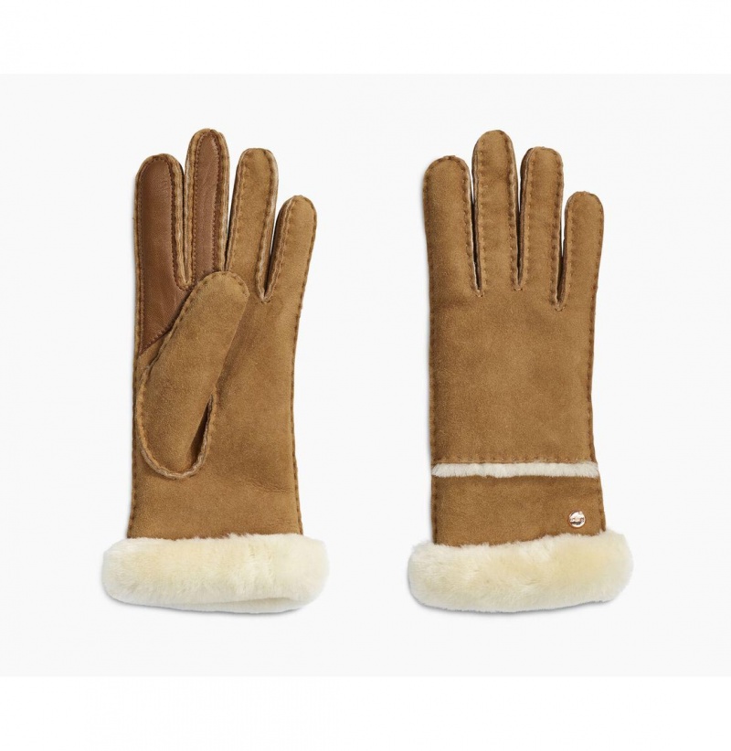 UGG Seamed Tech Rukavice Damske Hnede | SK-850JPEUKM