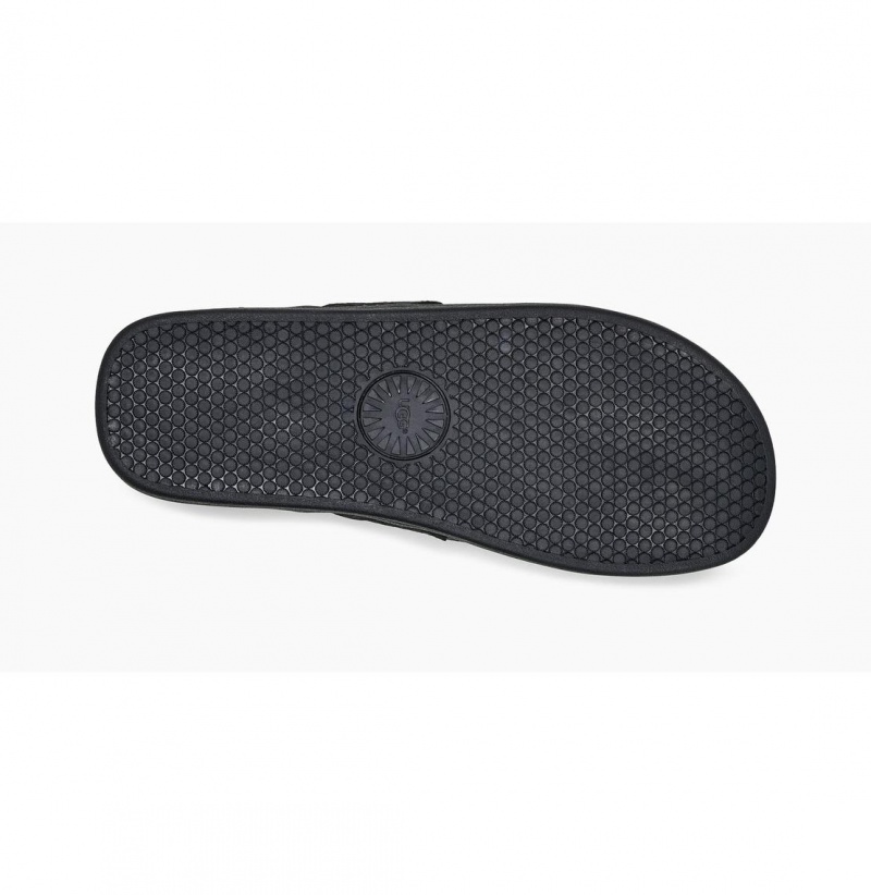 UGG Seaside Kozene Zabky Panske Čierne | SK-328FZLYWS