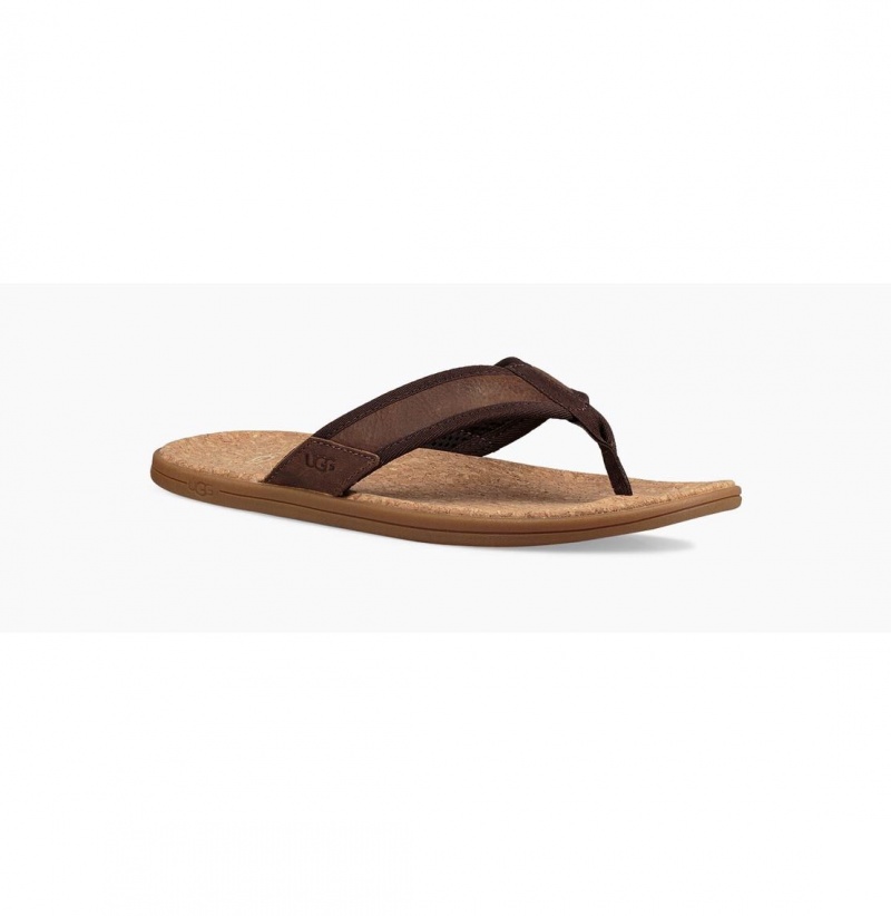 UGG Seaside Zabky Panske Hnede | SK-907DQBVFR