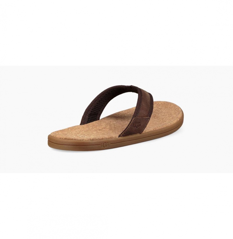 UGG Seaside Zabky Panske Hnede | SK-907DQBVFR