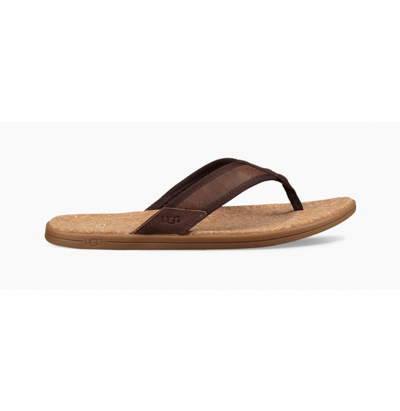 UGG Seaside Zabky Panske Hnede | SK-907DQBVFR