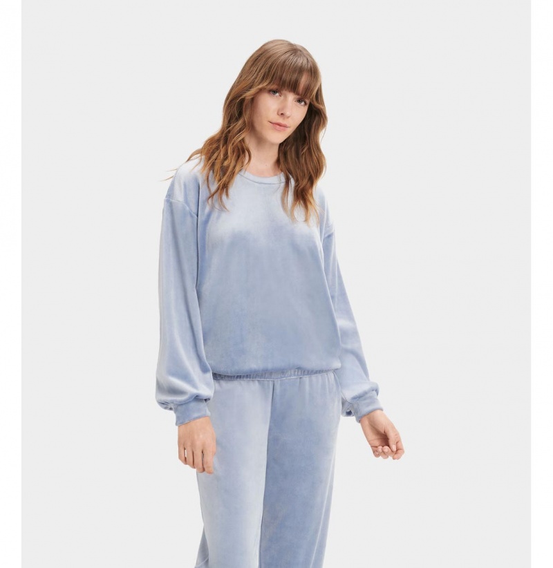 UGG Shanara Crewneck Mikina Damske Modre | SK-682YDEJCM