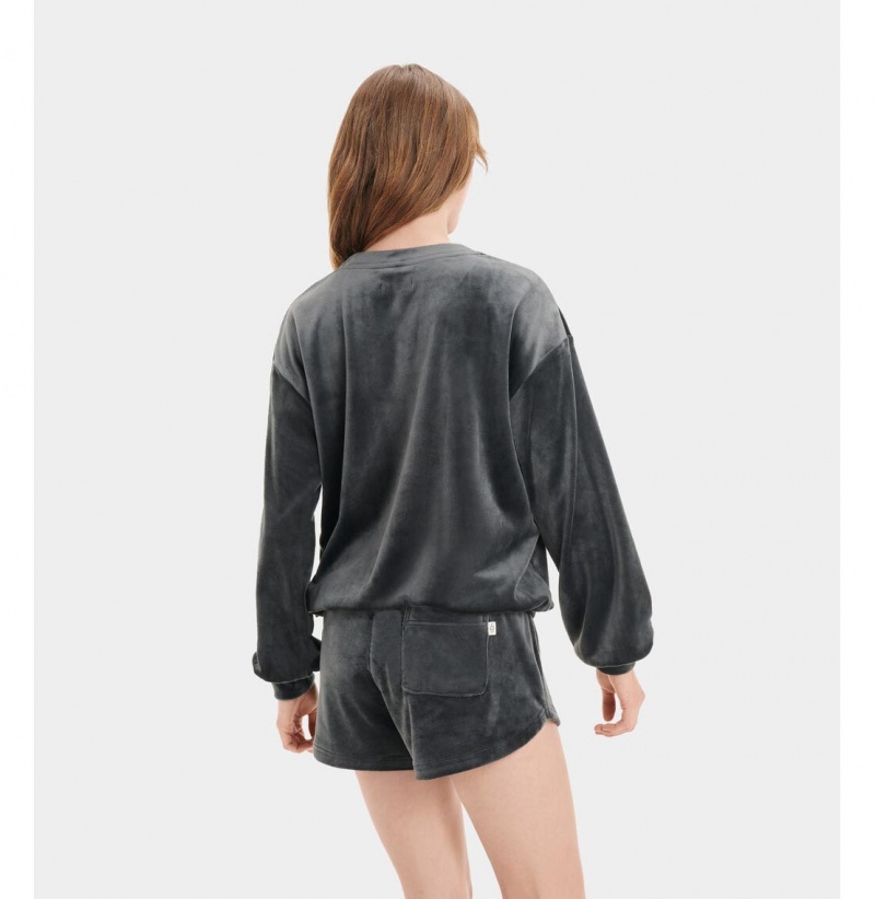 UGG Shanara Crewneck Mikina Damske Čierne | SK-702OQHEVS