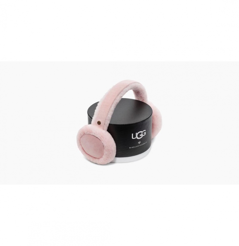 UGG Sheepskin Bluetooth Chrániče Sluchu Damske Ruzove | SK-340WFMCNS