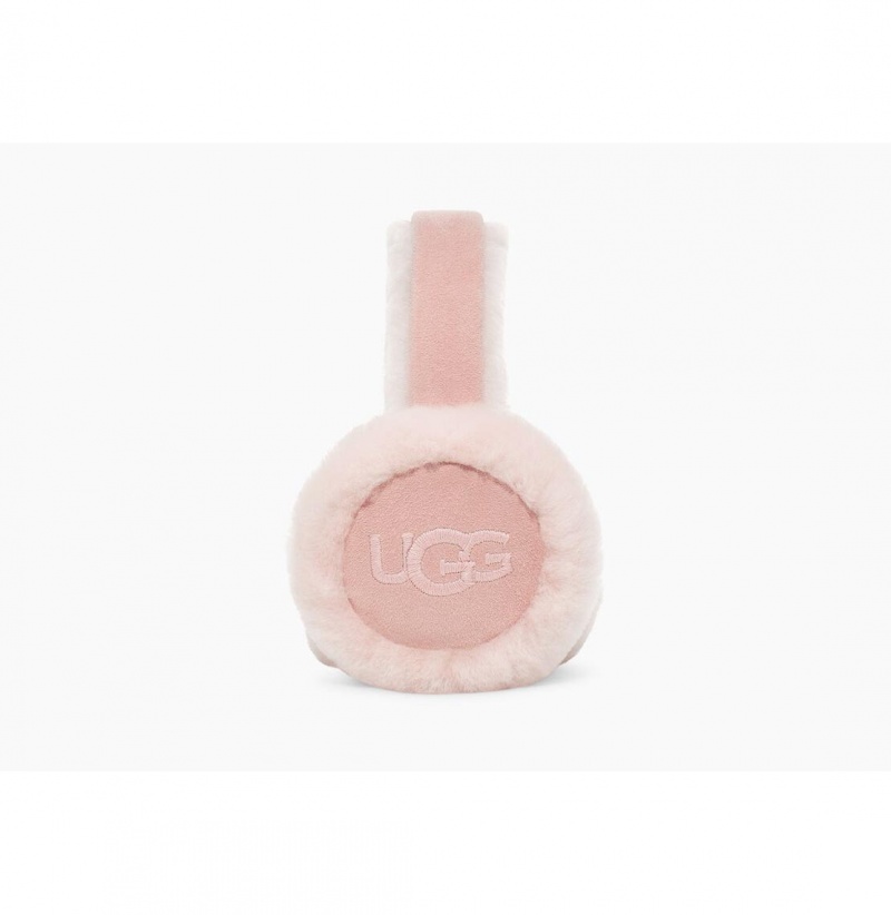 UGG Sheepskin Embroidery Chrániče Sluchu Damske Ruzove | SK-098BXTZLH
