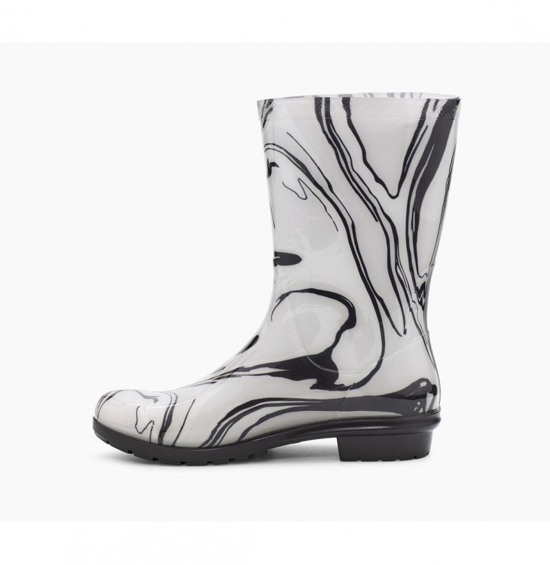 UGG Sienna Marble Gumaky Damske Čierne Biele | SK-731ZIPWBX
