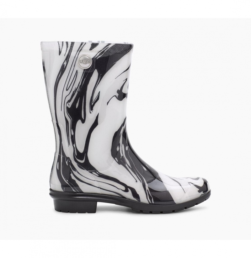 UGG Sienna Marble Gumaky Damske Čierne Biele | SK-731ZIPWBX