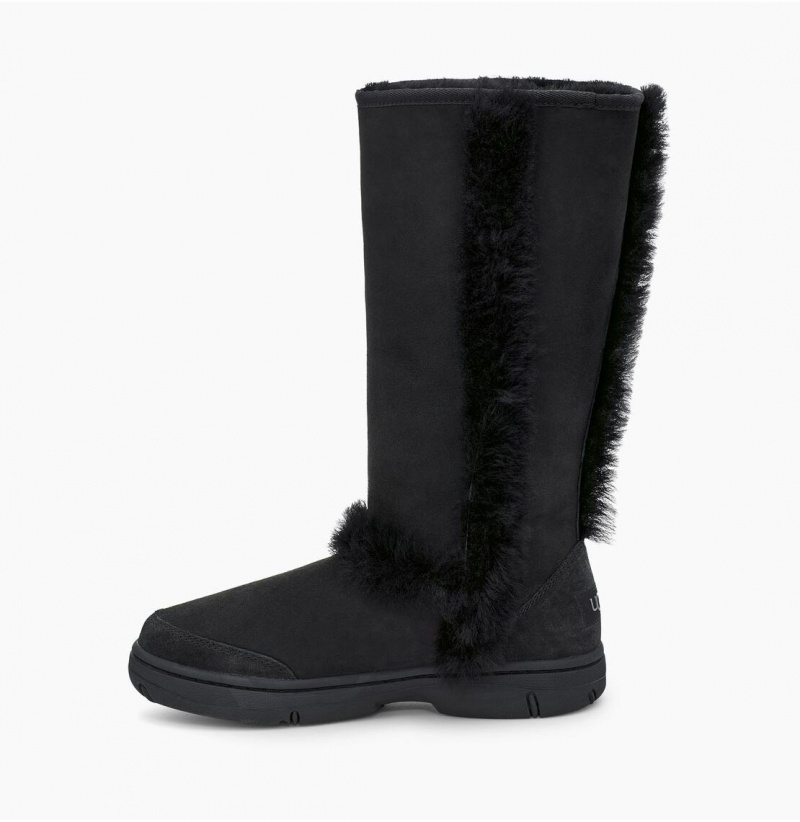 UGG Sunburst Vysoke Cizmy Damske Čierne Čierne | SK-425DISLPB