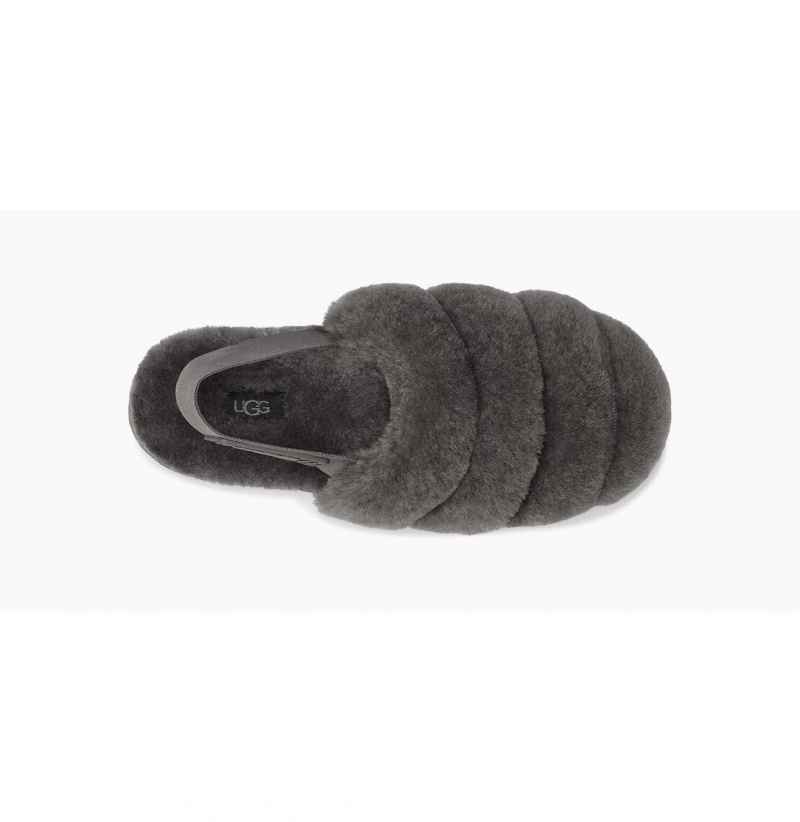 UGG Super Fluff Papuce Damske Tmavo Siva | SK-319VXHMPF