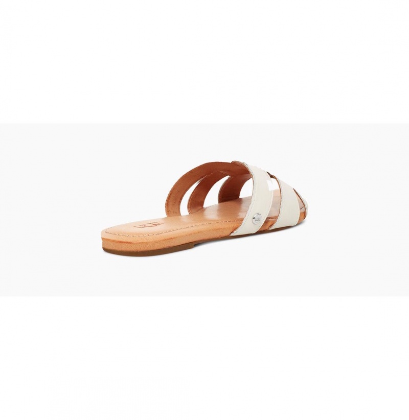 UGG Teague Slapky Damske Biele | SK-419RVNSDH