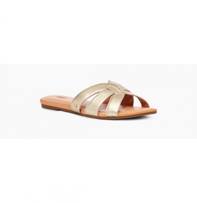 UGG Teague Slapky Damske Zlate | SK-038CMLYER