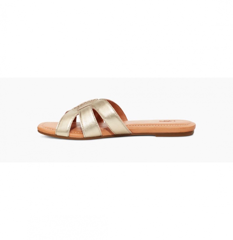 UGG Teague Slapky Damske Zlate | SK-038CMLYER