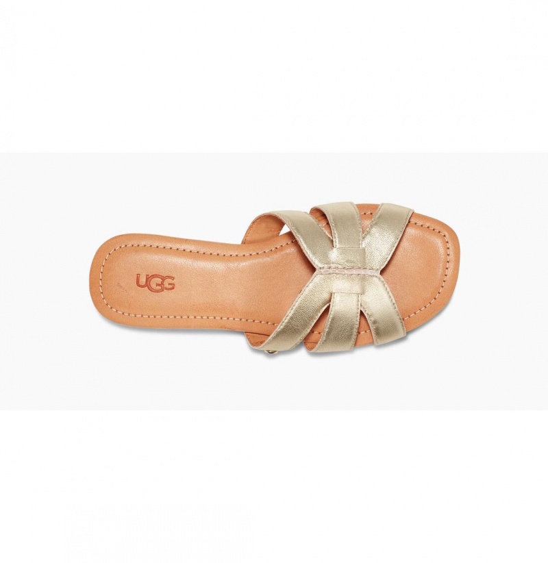 UGG Teague Slapky Damske Zlate | SK-038CMLYER