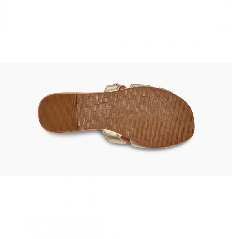 UGG Teague Slapky Damske Zlate | SK-038CMLYER