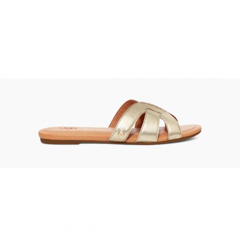 UGG Teague Slapky Damske Zlate | SK-038CMLYER