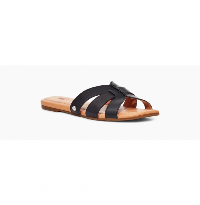 UGG Teague Slapky Damske Čierne | SK-826GJLNPB
