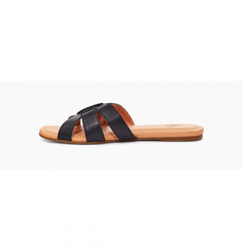 UGG Teague Slapky Damske Čierne | SK-826GJLNPB