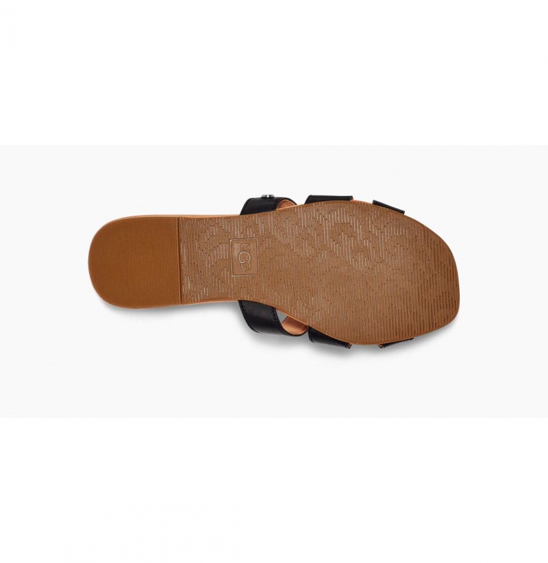 UGG Teague Slapky Damske Čierne | SK-826GJLNPB
