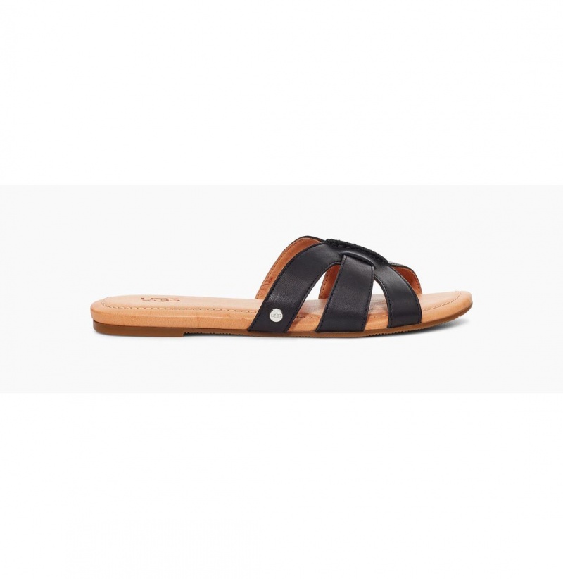 UGG Teague Slapky Damske Čierne | SK-826GJLNPB
