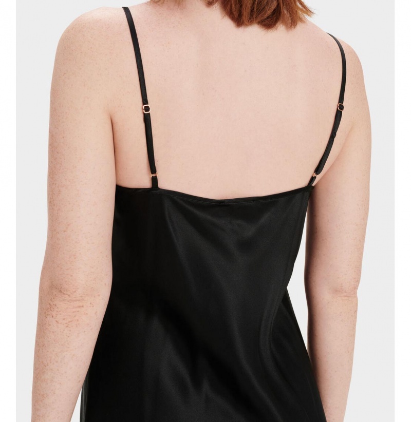 UGG Theda Slip Saty Župan Damske Čierne | SK-825TIFHQM