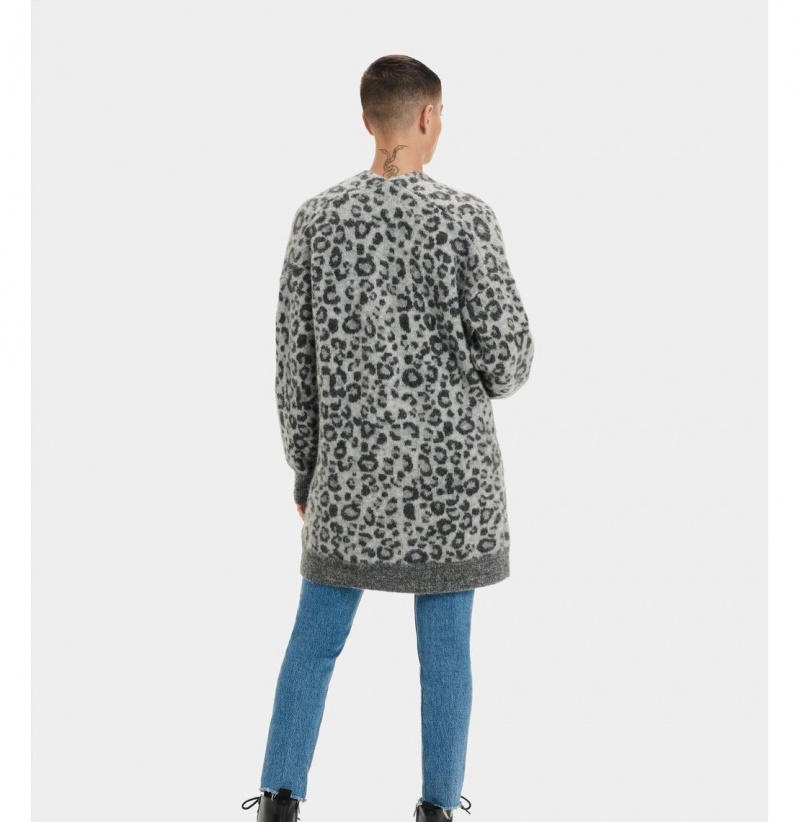 UGG Tomara Oversized Kardigan Damske Siva | SK-304MPKYOV