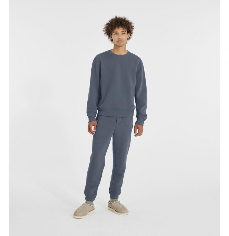 UGG Topher Crewneck Mikina s Kapucnou Panske Modre | SK-186PYCFND
