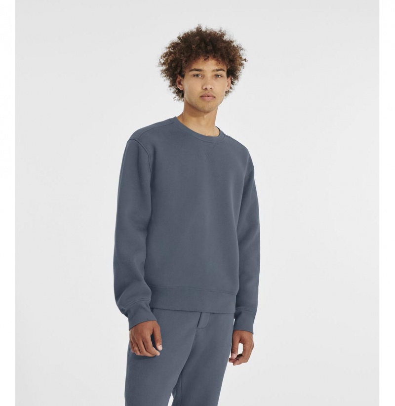 UGG Topher Crewneck Mikina s Kapucnou Panske Modre | SK-186PYCFND