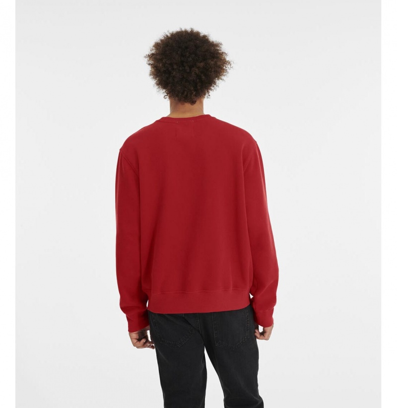 UGG Topher Crewneck Mikina s Kapucnou Panske Červené | SK-219CKIFYB