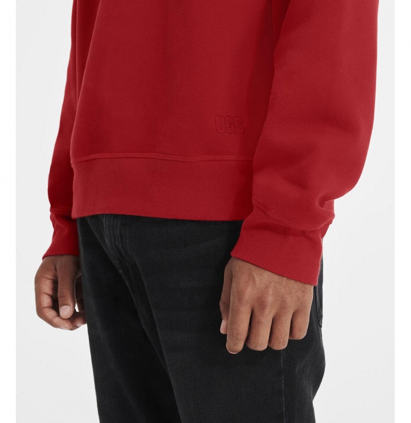 UGG Topher Crewneck Mikina s Kapucnou Panske Červené | SK-219CKIFYB