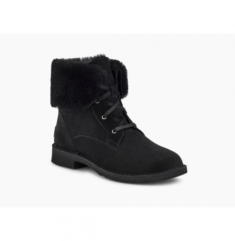 UGG Weylyn Shearling Clenkove Topanky Damske Čierne | SK-685CLQBFG