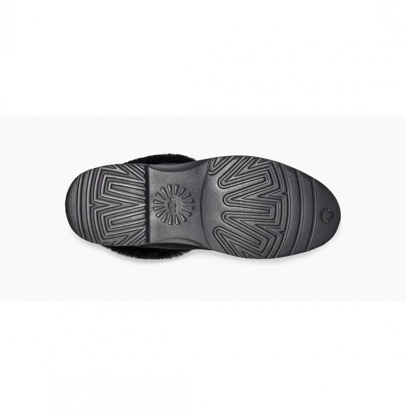 UGG Weylyn Shearling Clenkove Topanky Damske Čierne | SK-685CLQBFG