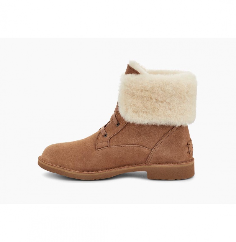 UGG Weylyn Shearling Clenkove Topanky Damske Hnede | SK-643ARIBGE