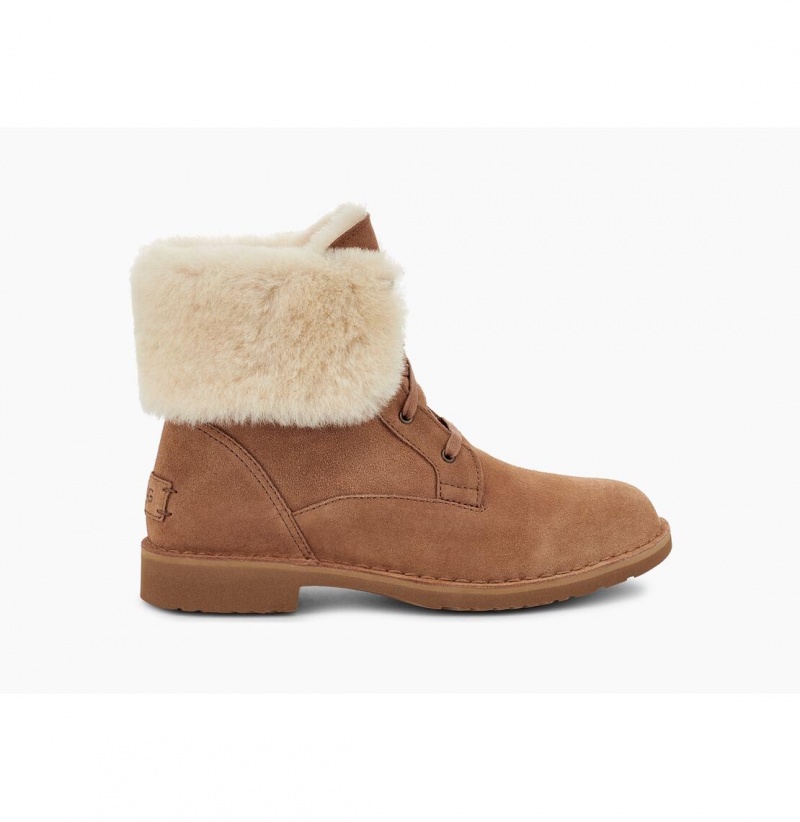 UGG Weylyn Shearling Clenkove Topanky Damske Hnede | SK-643ARIBGE