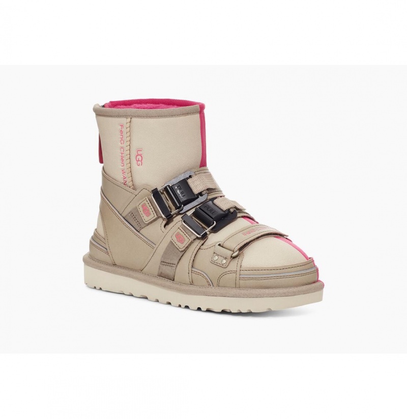 UGG X Feng Chen Wang Sandal Papuce Panske Béžové Ruzove | SK-970OVIBFC