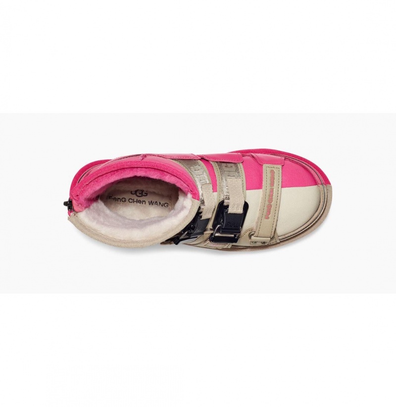 UGG X Feng Chen Wang Sandal Papuce Panske Béžové Ruzove | SK-970OVIBFC