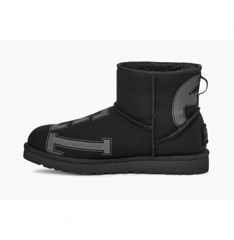 UGG X Telfar Fleece Mini Clenkove Topanky Panske Čierne | SK-485FXLYVC