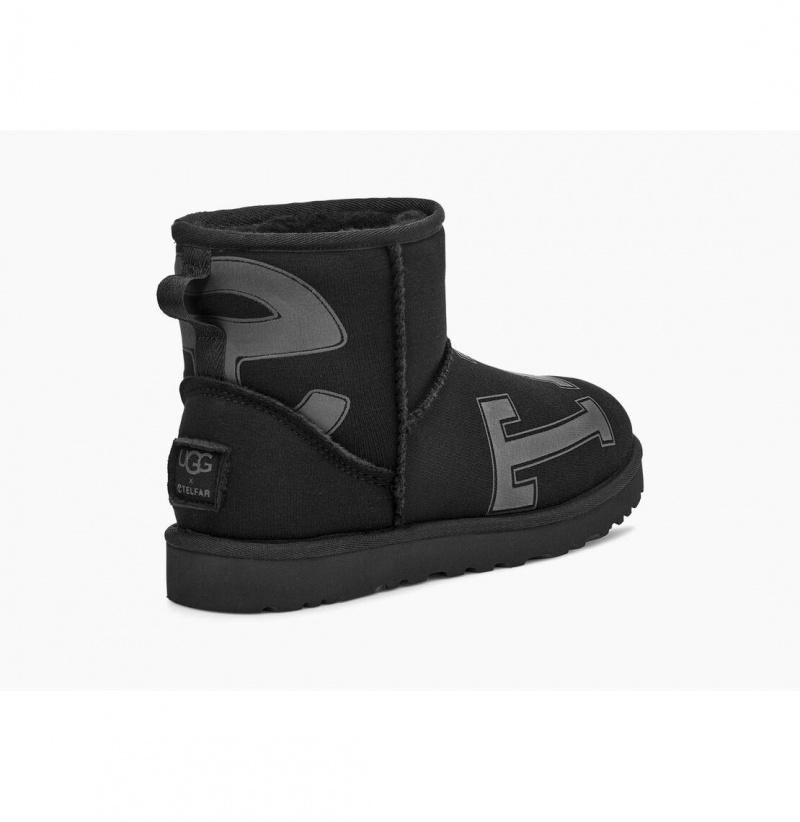 UGG X Telfar Fleece Mini Clenkove Topanky Panske Čierne | SK-485FXLYVC