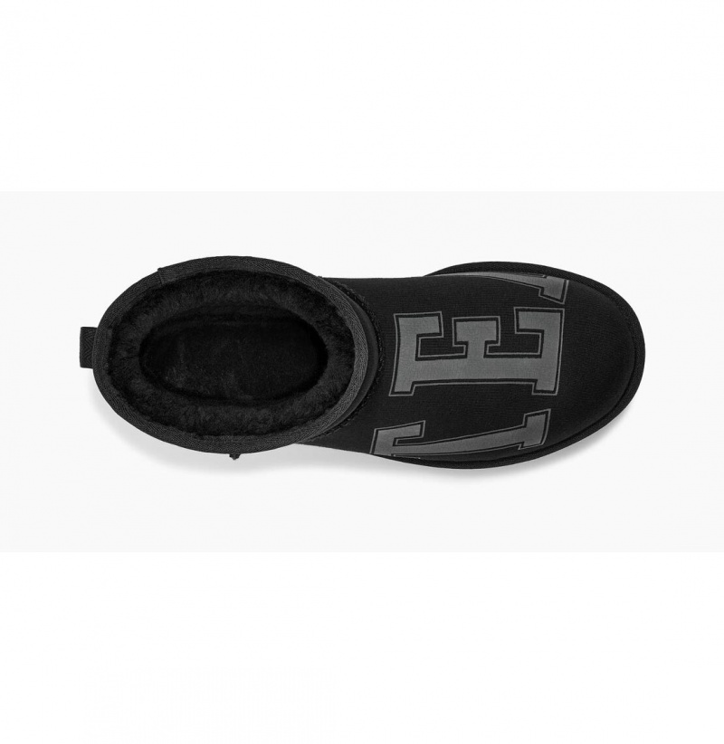 UGG X Telfar Fleece Mini Clenkove Topanky Panske Čierne | SK-485FXLYVC
