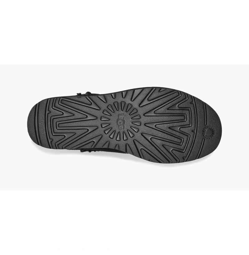 UGG X Telfar Fleece Mini Clenkove Topanky Panske Čierne | SK-485FXLYVC