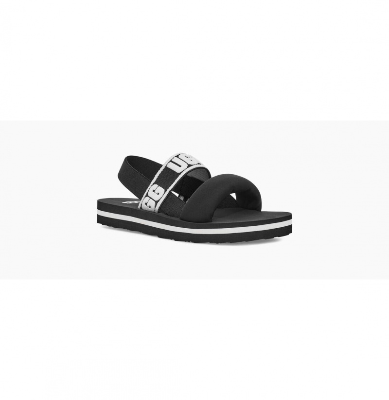 UGG Zuma Sling Sandale Detske Čierne | SK-376KVGJYN