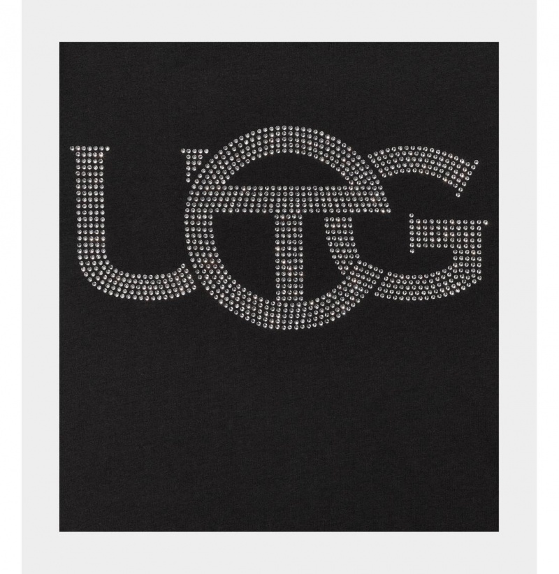 UGG x TELFAR Crystal Logo Tricko Panske Čierne | SK-536GTSJYU